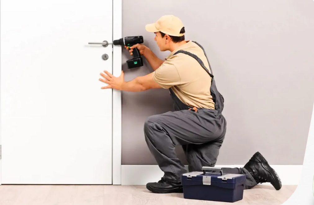 Door installation in Ghana